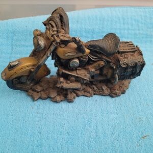Vintage Motorcycle Figurine